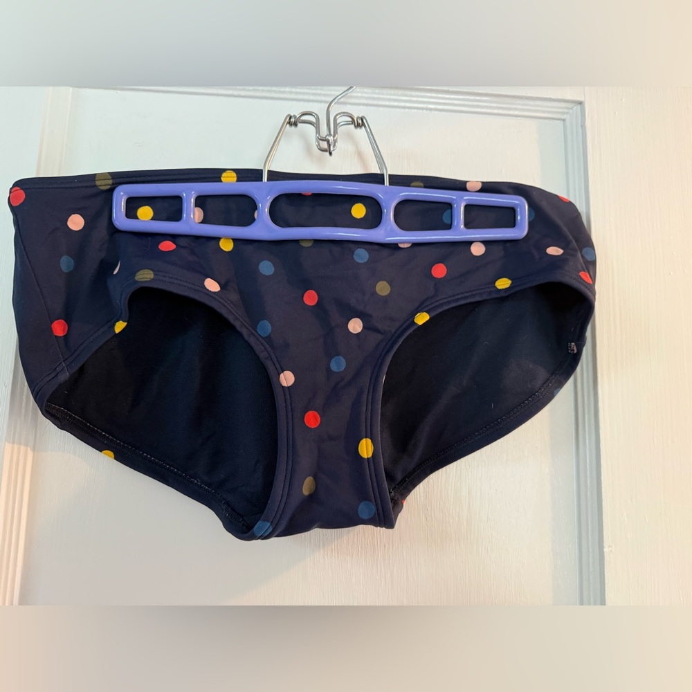 Boden Navy and multi-color polk-a-dots